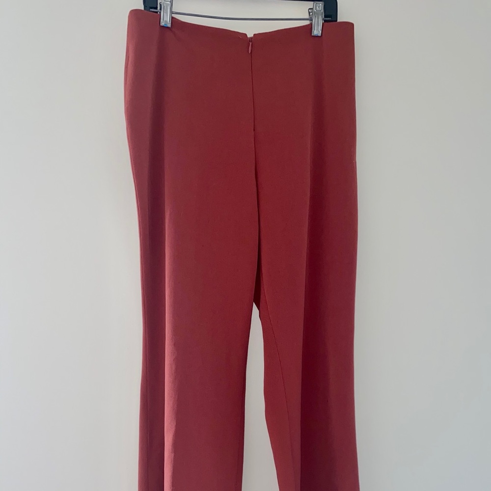 Very High Waist Flare Pants Front Zipper